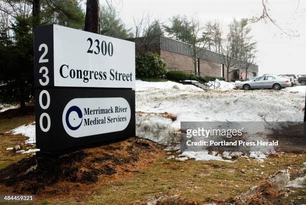 Jack Milton/Staff Photographer: Wednesday, January 9, 2008: Merrimack River Medical Services, at 2300 Congress St., Portland, is a methadone clinic,...