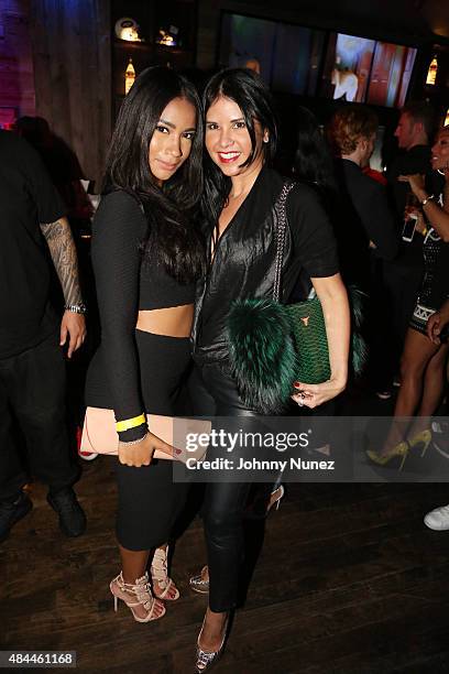 Sheila Garrido and designer Pilar Tarrau attend the Punk'd! Private Celebrity Viewing Party at The Royal on August 18 in New York City.