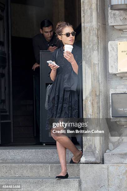 Hannah Ware is seen at Hotel de Rome on August 19, 2015 in Berlin, Germany.