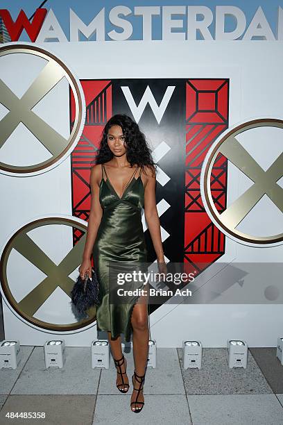 Chanel Iman attends All Aboard! as W Hotels toasts the upcoming opening of W Amsterdam with 'Captains' Taylor Schilling, Erin Heatherton, Chanel...