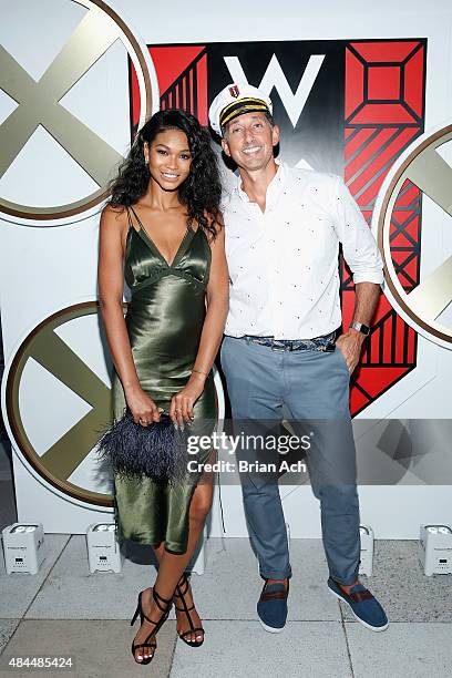 Chanel Iman and W Hotels Global Brand Leader Anthony Ingham attend All Aboard! as W Hotels toasts the upcoming opening of W Amsterdam with 'Captains'...