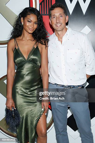 Chanel Iman and W Hotels Global Brand Leader Anthony Ingham attend All Aboard! as W Hotels toasts the upcoming opening of W Amsterdam with 'Captains'...