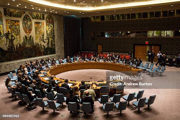 The United Nations Security Council meets on August 19, 2015 in New York City. The topic of discussion was "The Palestinian Question," and Jeffrey...