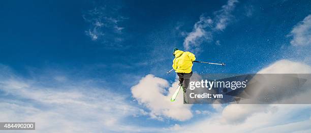 free style skiing - stunt stock pictures, royalty-free photos & images