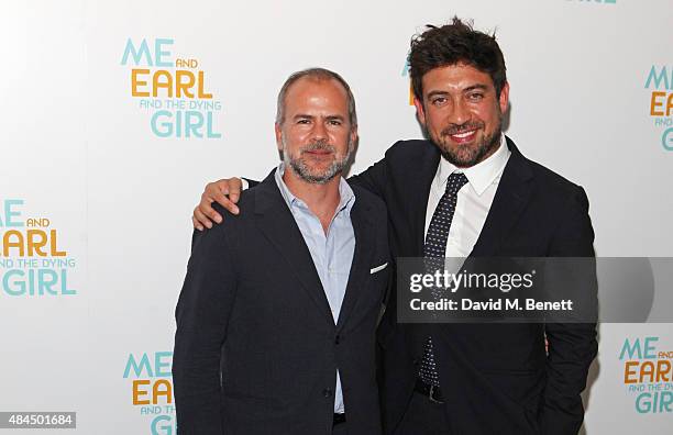 Producer Jeremy Dawson and director Alfonso Gomez-Rejon attend the UK Premiere of "Me And Earl And The Dying Girl" during Film4 Summer Screenings at...