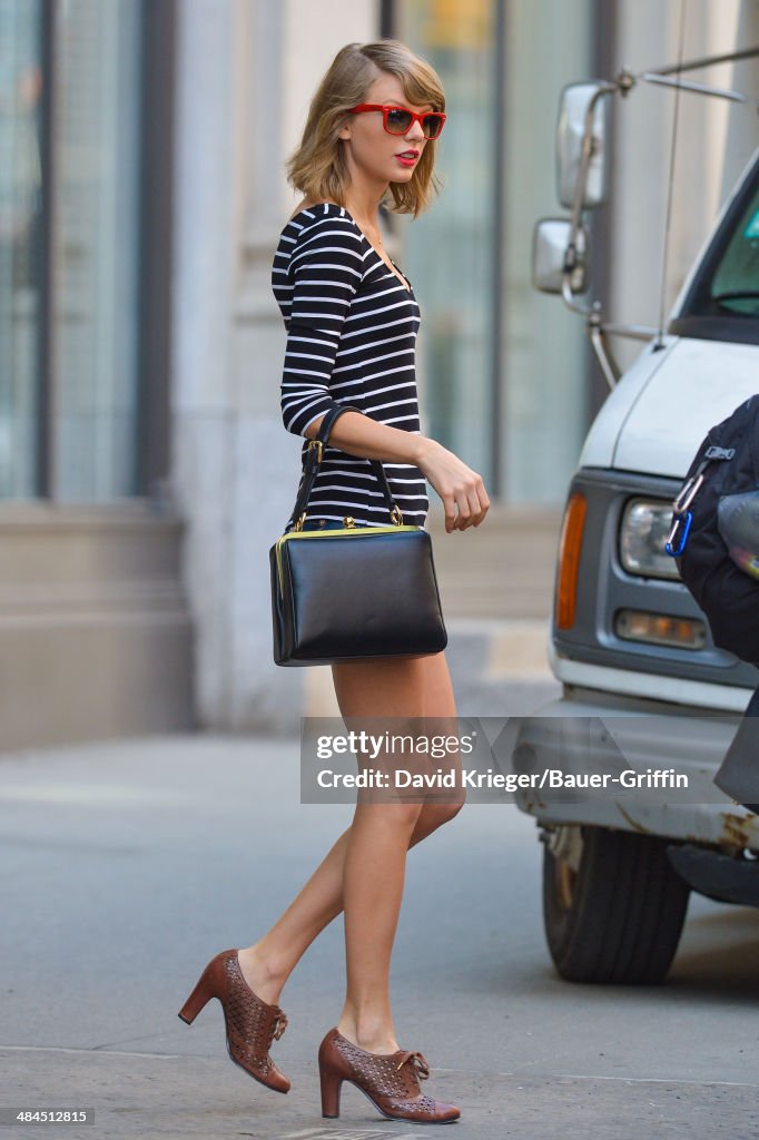 Celebrity Sightings In New York - April 12, 2014