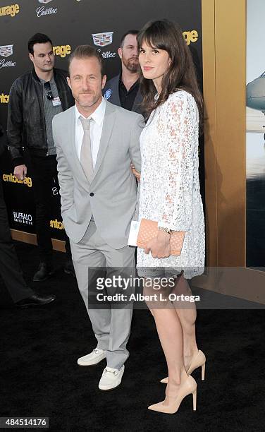 Actor Scott Caan and Kacy Byxbee arrive for the Premiere Of Warner Bros. Pictures' "Entourage" held at Regency Village Theatre on June 1, 2015 in...