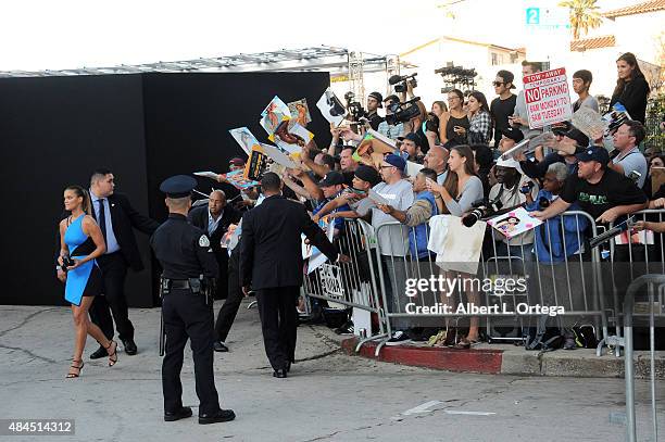 Model Nina Agdal arrives for the Premiere Of Warner Bros. Pictures' "Entourage" held at Regency Village Theatre on June 1, 2015 in Westwood,...