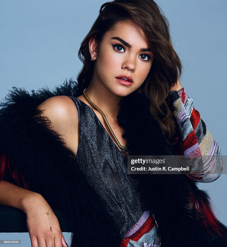 Maia Mitchell, Just Jared, August 7, 2015