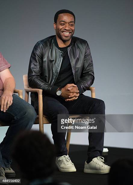 Actor Chiwetel Ejiofor attends Meet The Filmmaker: "Z for Zachariah" at Apple Store Soho on August 19, 2015 in New York City.