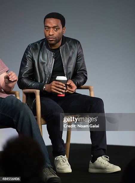 Actor Chiwetel Ejiofor attends Meet The Filmmaker: "Z for Zachariah" at Apple Store Soho on August 19, 2015 in New York City.