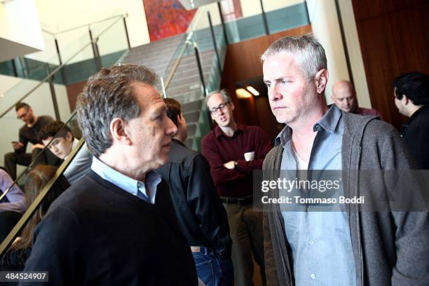 Composers Peter Golub and Blake Neely attend the Sundance Institute Composers Lab LA on April 12, 2014 in Beverly Hills, California.