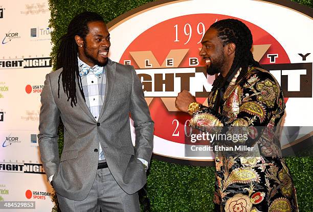 Seattle Seahawks cornerback Richard Sherman and his brother Branton Sherman attend Muhammad Ali's Celebrity Fight Night XX held at the JW Marriott...