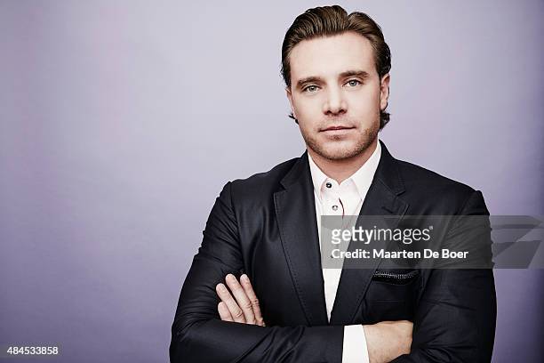 Actor Billy Miller of ABC's 'General Hospital' poses in the Getty Images Portrait Studio powered by Samsung Galaxy at the 2015 Summer TCA's at The...