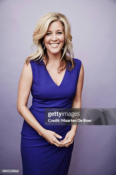 Actress Laura Wright of ABC's 'General Hospital' poses in the Getty Images Portrait Studio powered by Samsung Galaxy at the 2015 Summer TCA's at The...