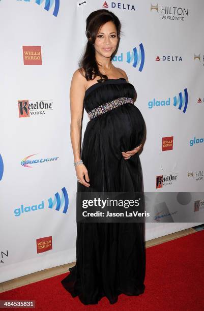 Actress Sherri Saum attends the 25th annual GLAAD Media Awards at The Beverly Hilton Hotel on April 12, 2014 in Beverly Hills, California.