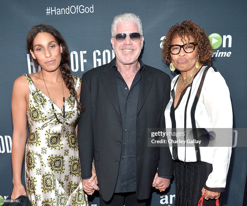Actors Blake Perlman, Ron Perlman and Opal Perlman attend the