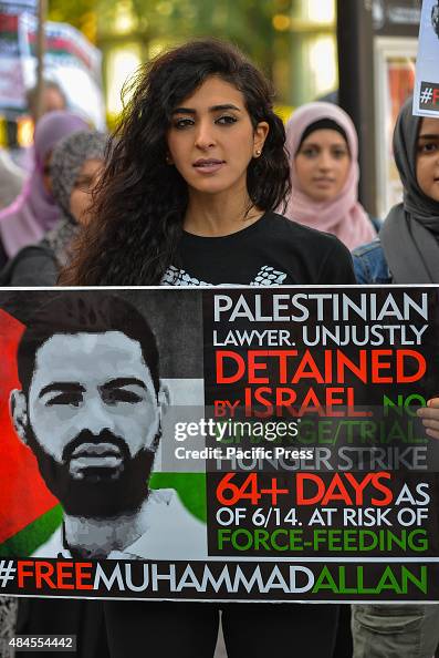 A protester at the rally in support of jailed attorney A protester at the rally in support of jailed attorney