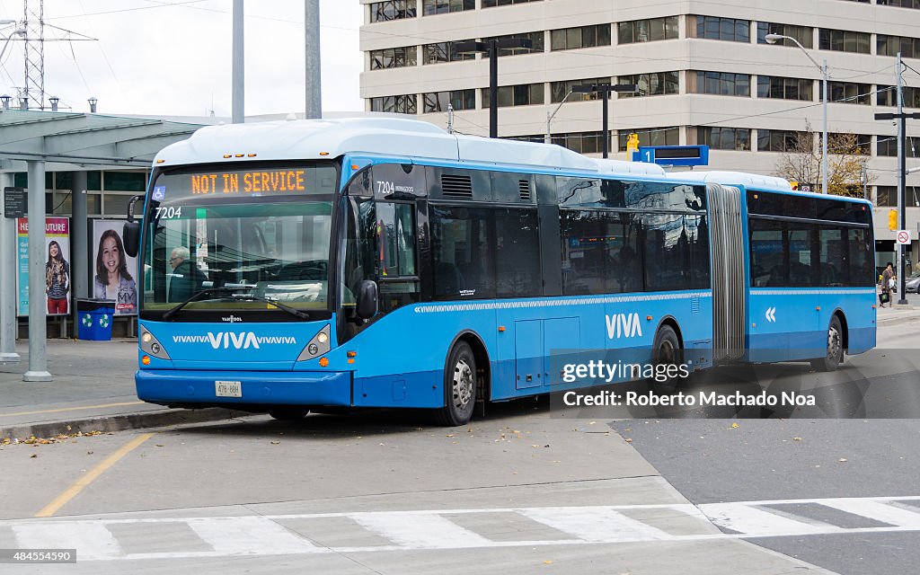 Viva is a bus rapid transit service operating in York Region...