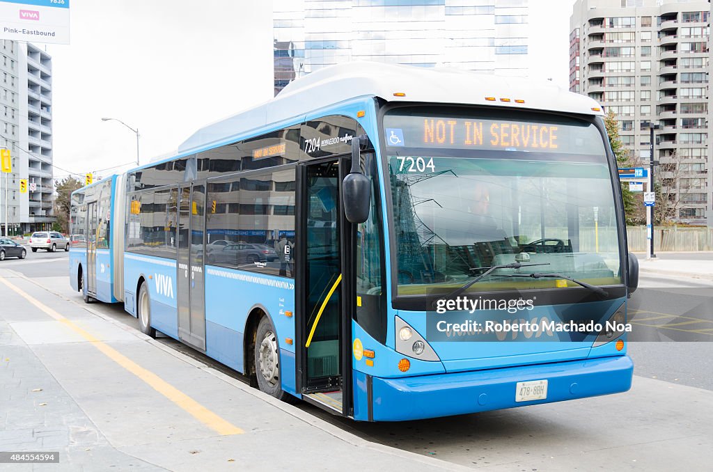 Viva is a bus rapid transit service operating in York Region...