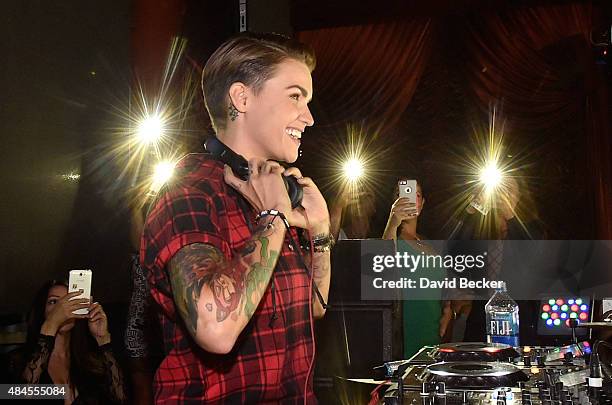 Ruby Rose Rapper Instrument Ruby Rose Spins Dj Set At Surrender Nightclub In Encore At Wynn Las ...