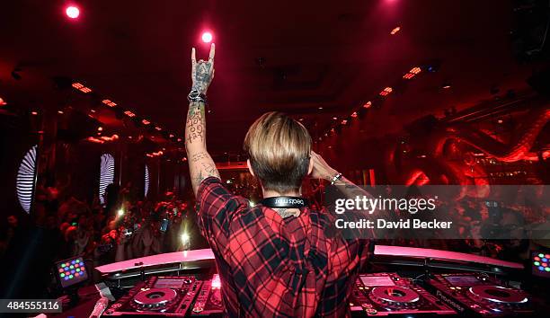 Ruby Roses Band Actress/DJ Ruby Rose performs at the Surrender Nightclub in Encore at ...