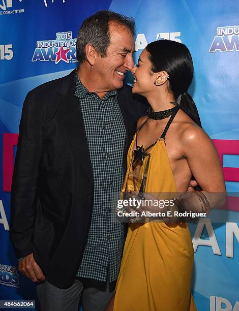 Director Kenny Ortega and actress Vanessa Hudgens attend the 2015 Industry Dance Awards and Cancer Benefit Show at Avalon on August 19, 2015 in...