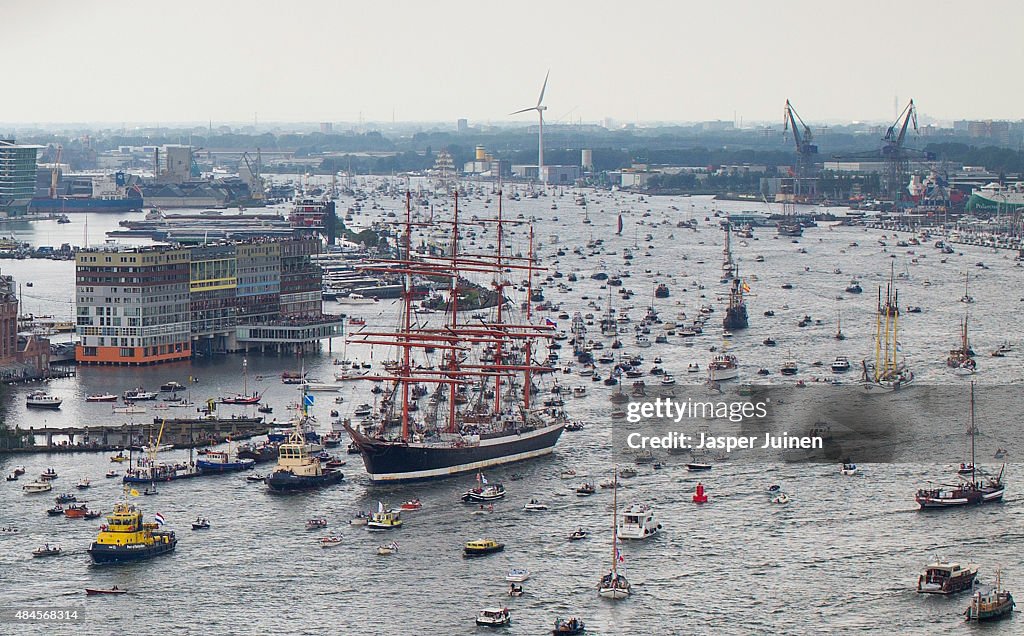 Yachts Parade In Amsterdam For Sail 2015