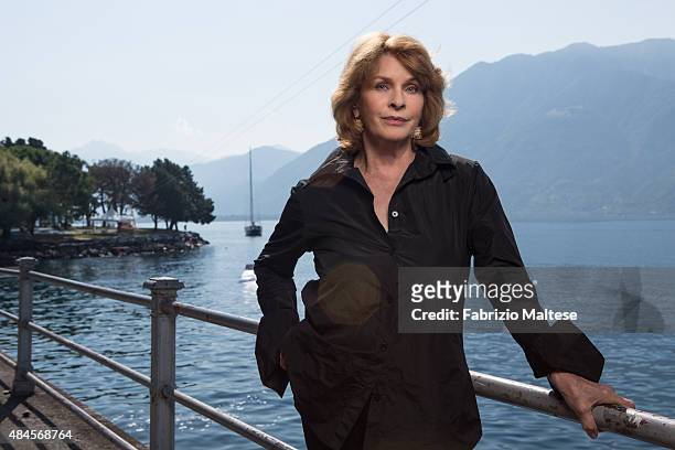Actress Senta Berger is photographed for Self Assignment on August 7, 2015 in Locarno, Switzerland.