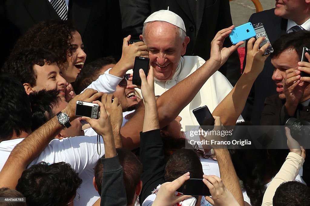Pope Leads Palm Sunday Mass at St. Peter's Square