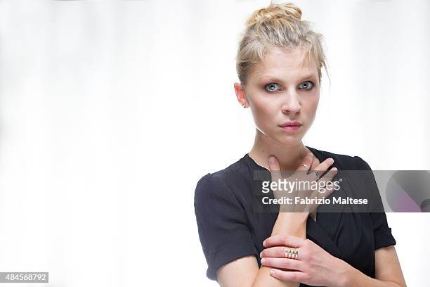 Actress Clemence Poesy is photographed for Self Assignment on August 7, 2015 in Locarno, Switzerland.