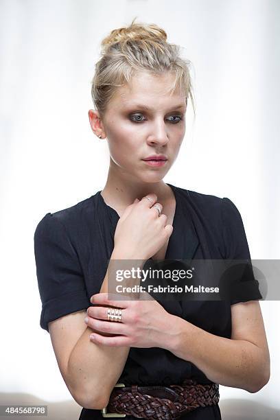 Actress Clemence Poesy is photographed for Self Assignment on August 7, 2015 in Locarno, Switzerland.