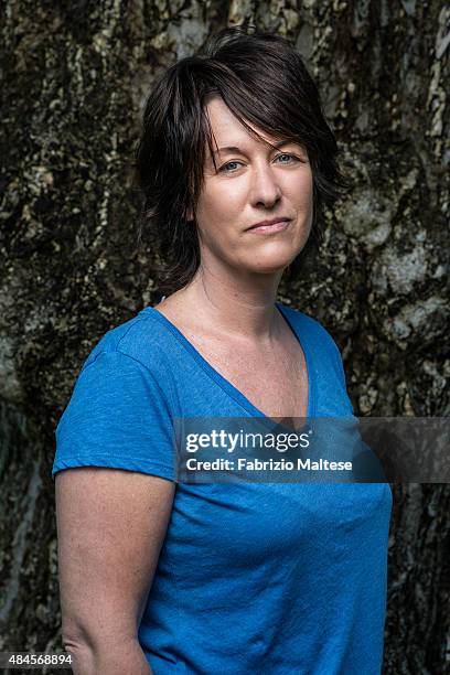 Director Elisabeth Scharang is photographed for Self Assignment on August 7, 2015 in Locarno, Switzerland.