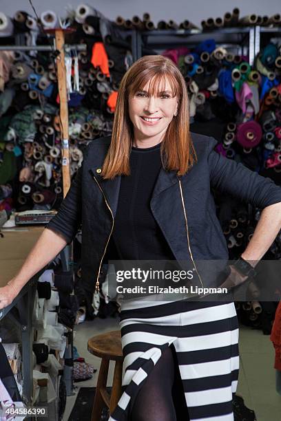 Fashion designer Nicole Miller is photographed for Wall Street Journal on March 8, 2015 in New York City.