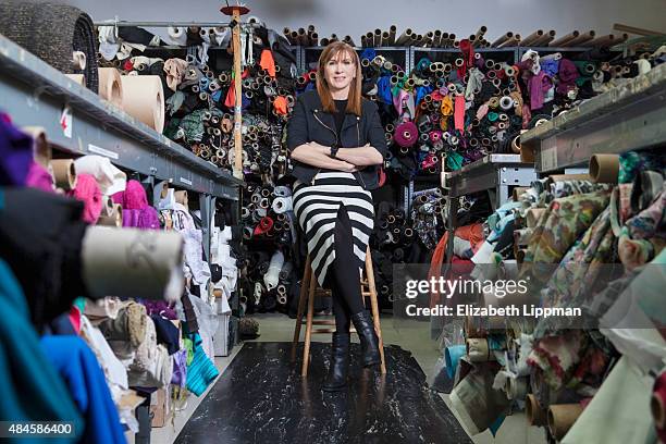 Fashion designer Nicole Miller is photographed for Wall Street Journal on March 8, 2015 in New York City.
