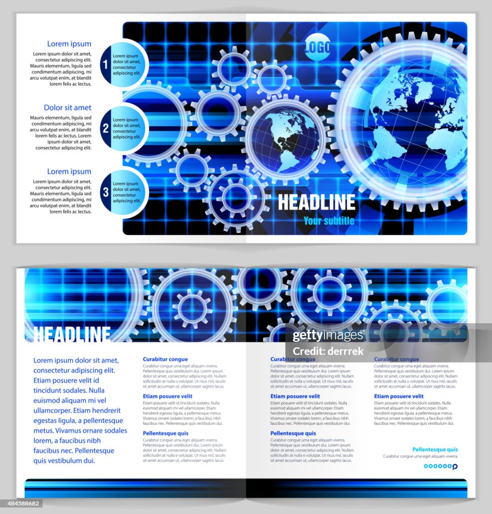 Communication Technology Graphics Design Graphic Design Template Communications Technology High-Res Vector ...