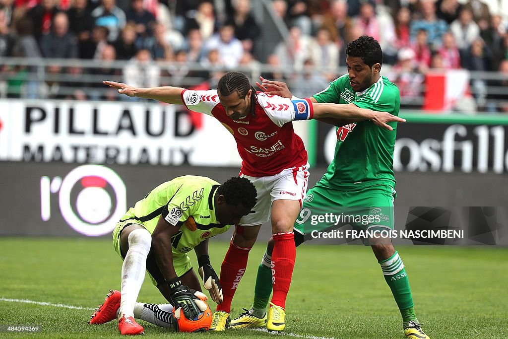 FBL-FRA-LIGUE1-REIMS-SAINT ETIENNE