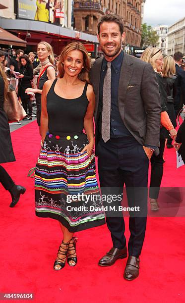 Louise Redknapp and Jamie Redknapp attend the World Premiere of "The Bad Education Movie" at Vue West End on August 20, 2015 in London, England.