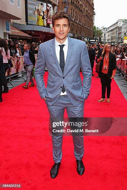 Greg James attends the World Premiere of "The Bad Education Movie" at Vue West End on August 20, 2015 in London, England.