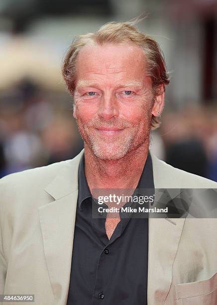 Iain Glen attends the World Premiere of "The Bad Education Movie" at Vue West End on August 20, 2015 in London, England.