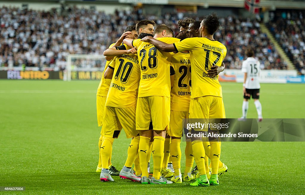 Odds BK v Borussia Dortmund - UEFA Europa League: Play Off Round 1st Leg