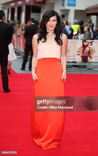 Sarah Solemani attends the World Premiere of "The Bad Education Movie" at Vue West End on August 20, 2015 in London, England.