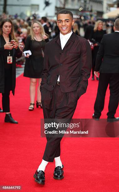 Layton Williams attends the World Premiere of "The Bad Education Movie" at Vue West End on August 20, 2015 in London, England.