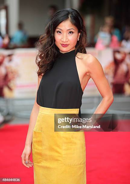 Kae Alexander attends the World Premiere of "The Bad Education Movie" at Vue West End on August 20, 2015 in London, England.