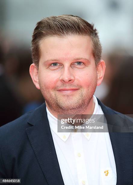 Greg McHugh attends the World Premiere of "The Bad Education Movie" at Vue West End on August 20, 2015 in London, England.