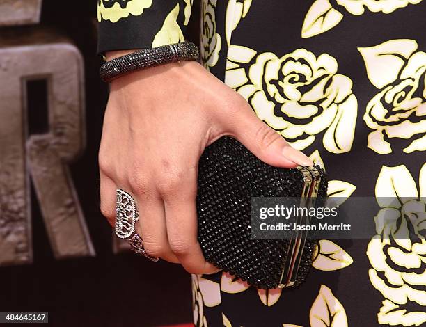 Actress Zendaya attends the 2014 MTV Movie Awards at Nokia Theatre L.A. Live on April 13, 2014 in Los Angeles, California.