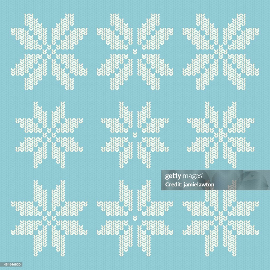 Knitted Christmas Snowflakes
