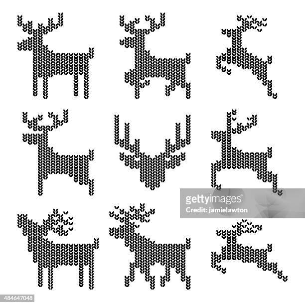クリスマスのトナカイニット - animal markings点のイラスト素材／クリップアート素材／マンガ素材／アイコン素材
