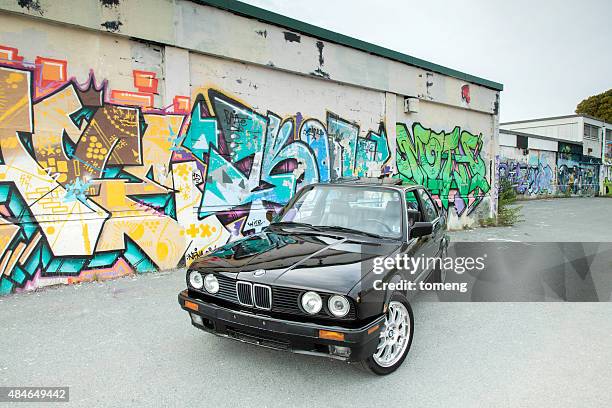 bmw e30 325i - wall e stock pictures, royalty-free photos & images