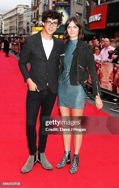 Matt Richardson and Sam Rollinson attend the World Premiere of "The Bad Education Movie" at Vue West End on August 20, 2015 in London, England.